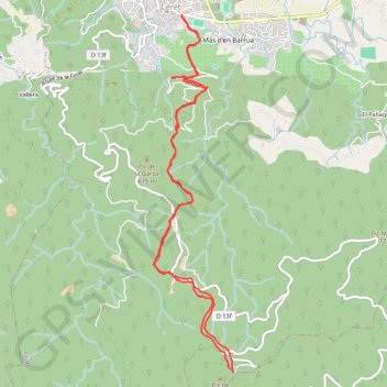 N° 7 Chemon de Fontfrède GPS track, route, trail