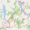 Massignac Lacs Haute Charente 27 kms GPS track, route, trail