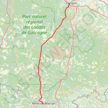 Codep MDM Langon GPS track, route, trail
