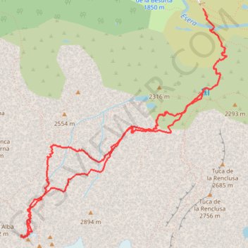 Dent d'Albe (Diente de Alba) GPS track, route, trail