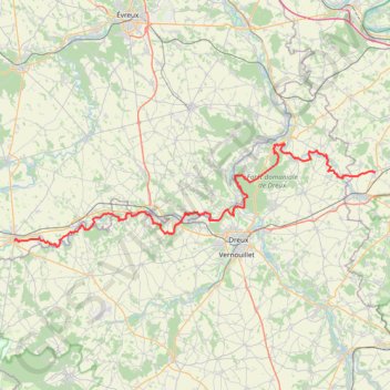 GR22 De Richebourg (Haute-Marne) à Verneuil-sur-Avre (Eure) GPS track, route, trail