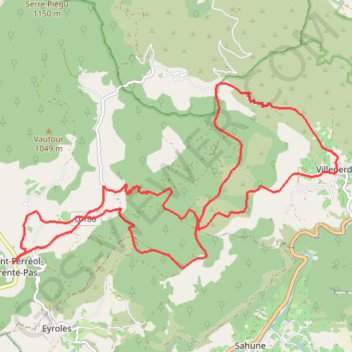 La Drôme Provençale - Les crêtes de Plombard GPS track, route, trail