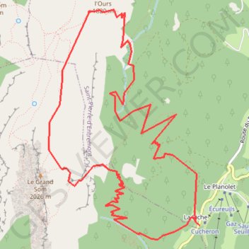 Grand Som - Col du Frêt GPS track, route, trail