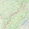 GR59 du ballon d' Alsace à Lons-le -Saunier GPS track, route, trail