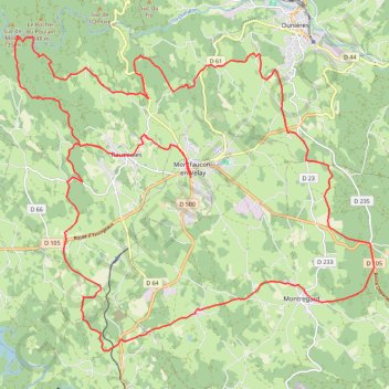 Le Velay des 3 Rivières - Autour de Montfaucon-en-Velay GPS track, route, trail