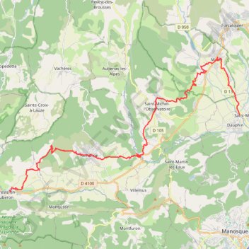 Saint Maime - Cereste GPS track, route, trail