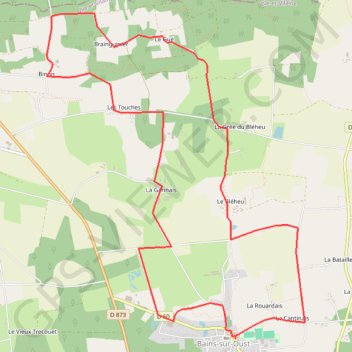 BV Bains sur Oust GPS track, route, trail