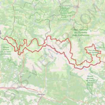 Parc National des Pyrénées GPS track, route, trail