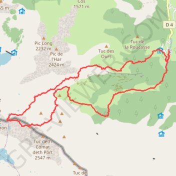 Serrehaute GPS track, route, trail