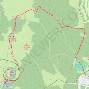 Puy de dome GPS track, route, trail
