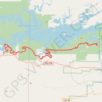 Lake Ouachita Vista Trail (LOViT) GPS track, route, trail
