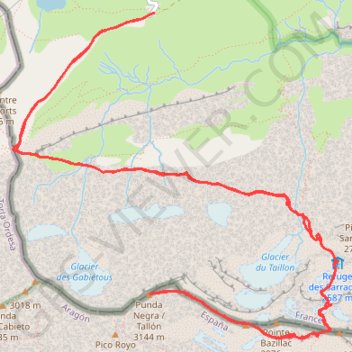 Le taillon GPS track, route, trail