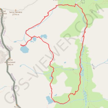 Rando etangs gardelle roumazet soucarrane GPS track, route, trail