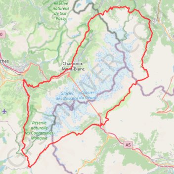 Ultra-Trail du Mont Blanc (UTMB) GPS track, route, trail