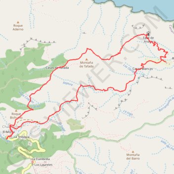 Anaga : Chamorga - Faro de Anago GPS track, route, trail