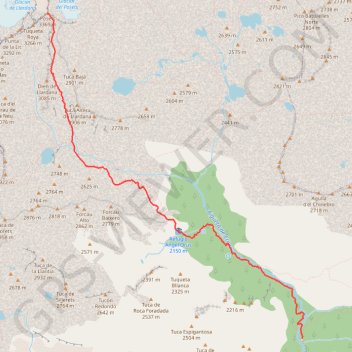 Les Posets par Eriste GPS track, route, trail