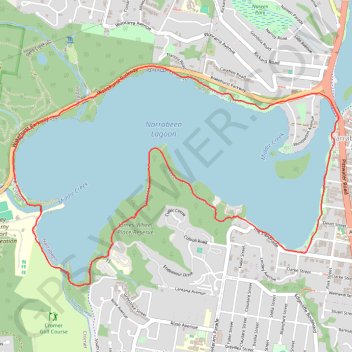 Narrabeen Lagoon GPS track, route, trail