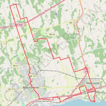 Newcastle - Tyrone Loop GPS track, route, trail