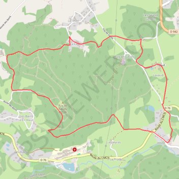 Le Puy de Gaudy - Sainte-Feyre GPS track, route, trail