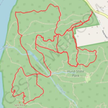 Hurd Park Mountain Bike Loop GPS track, route, trail