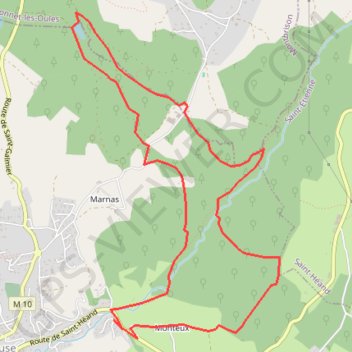 La Fouillouse GPS track, route, trail