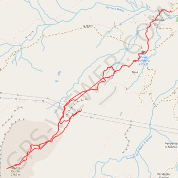 Monte Rasciàs GPS track, route, trail