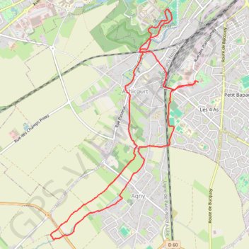 Achicourt - Moulin - Citadelle - Agny GPS track, route, trail