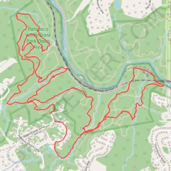 Woodstock South GPS track, route, trail