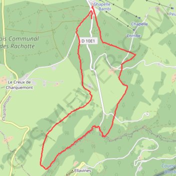 Autour de Charquemont GPS track, route, trail