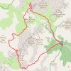 Randonnée 2 : Cime de la Plate depuis la route du Col de la Moutière [ https://www.toujoursplushaut06.fr/Description/Tete-Sanguiniere ] GPS track, route, trail