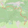 Vers plan de la chasse GPS track, route, trail