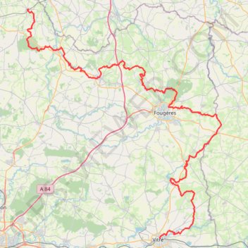 Vitré - Pleine-Fougères GPS track, route, trail