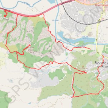 Rocher de Roquebrune GPS track, route, trail