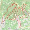 Boucle Caromb - Bédoin - Crillon-Le-Brave GPS track, route, trail