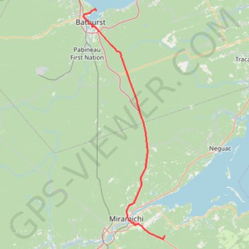 Bathurst - Black River Bridge GPS track, route, trail