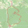 Autour du Pech Cardou - De Serres à Rennes-les-Bains GPS track, route, trail