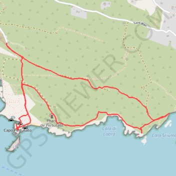 La boucle du Capo Pertusato à Bonifacio GPS track, route, trail