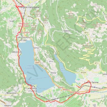 Pergine Valsugana Levico Terme GPS track, route, trail