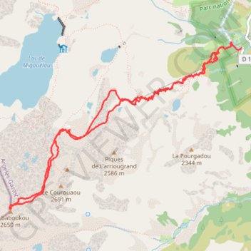 Pic de Batboucou GPS track, route, trail