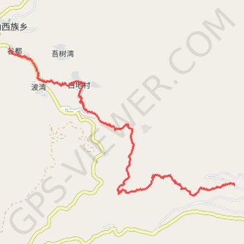 Yunnan - Vers les terrasses de Baishuitai GPS track, route, trail