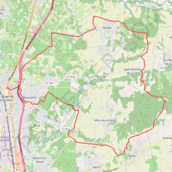 Péage de Roussillon (38) GPS track, route, trail