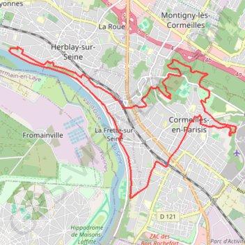 Panoramas de la Seine GPS track, route, trail