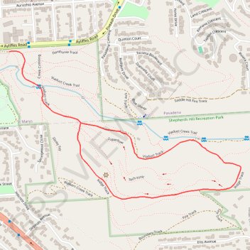 Shepherds Hill Recreation Park - Ridge Track - Viaduct Track GPS track, route, trail
