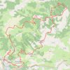 Boucle autour de Saint-Lizier GPS track, route, trail