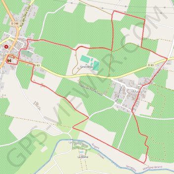 Circuit de Maligné - Martigné-Briand GPS track, route, trail