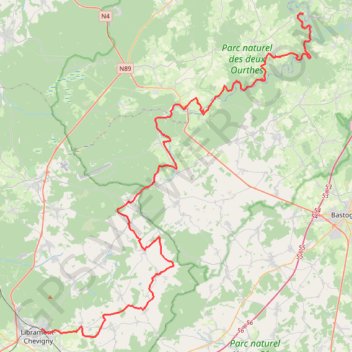 GR57_Sentier-l'Ourthe-Occidentale-Parcours-principal_2022-02-06 GPS track, route, trail