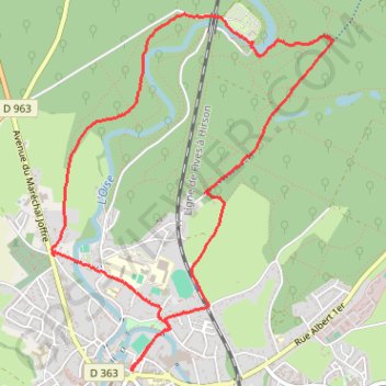 La_Cascade_de_Blangy GPS track, route, trail