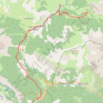 La Condamine - Fouillouse GPS track, route, trail