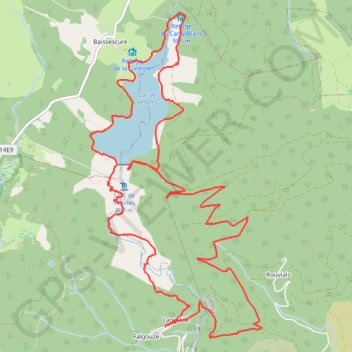 Sentier des 1000 Marches - Saut et Lac de Vezoles GPS track, route, trail