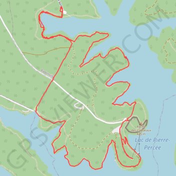 Le Pré Barbier (lac de Pierre Percée) GPS track, route, trail